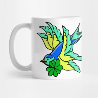 Swallow And Shamrock Mug